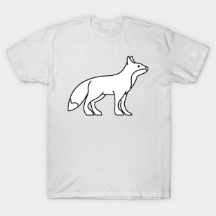 Fox Lineart Drawing T-Shirt